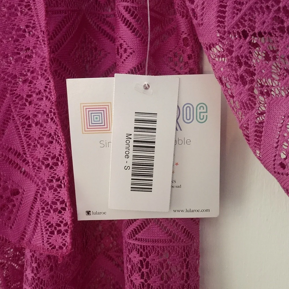 NWT Lularoe lace Kimono with fringe size Small - Picture 2 of 7